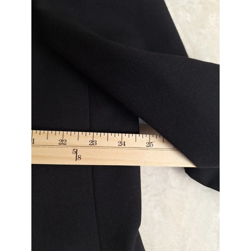 Joseph & Feiss Blazer Mens 48R Black Wool 2-Button Suit Jacket Sport Coat
